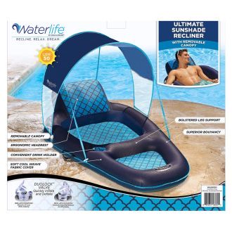 Leżak materac dmuchany do wody basenu Ultimate Sunshade Recliner